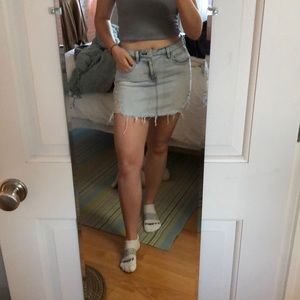 denim skirt pacsun